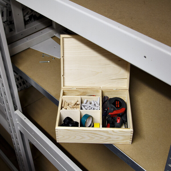 Holzbox mit Fächer Aufbewahrungsbox mit Deckel