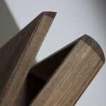 quadratische Holzkiste 20 x 20 x 6 cm Eiche dunkel