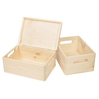 Allzweckkiste Holzkiste Birkenholz Holzbox 8,2 Liter...