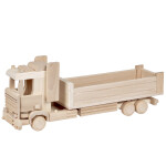 Spielzeugauto aus Holz Sandkasten LKW, Holzauto 48 x 12 x 19 cm