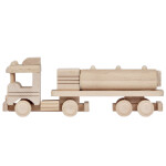Tankwagen, Holz-Lkw-Spielzeugauto, Kinderspielzeug 29 × 7 × 10 cm