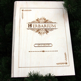 Holzhefter Zeugnismappe oder Herbarium DIN A4 mit Deiner...