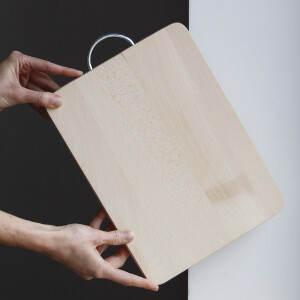 Tranchierbrettchen aus Holz 33 x 22 cm, Holzbrettchen mit...