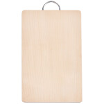 Tranchierbrettchen aus Holz 33 x 22 cm, Holzbrettchen mit Edelstahlgriff
