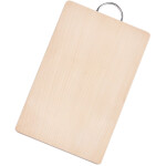 Tranchierbrettchen aus Holz 33 x 22 cm, Holzbrettchen mit Edelstahlgriff