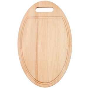 ovales Küchenbrett 35 x 22 cm Holzbrett Schneidebrett Eingriff Holz Brettchen