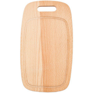 Brettchen Holzbrettchen Schneidebrett Fassform 33 x 18,5 cm mit Griff