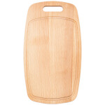 Schneidebrett,Brotzeitbrett 35,5 x 20 cm mit Griff, Brettchen Fassform