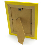 Fotorahmen 13 × 18 cm, gelber Bilderrahmen, Stand- und Wandrahmen