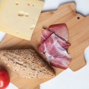 Schneidebrett Schwein Frühstücksbrettchen Schweinsbrettchen
