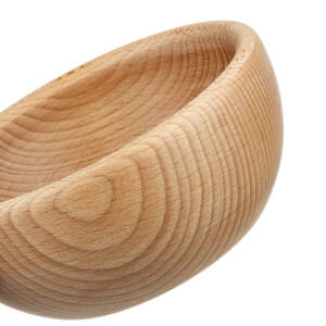 Holzschüssel, 0,5 Liter aus natürlichem Buchenholz, Ø 14,5 cm