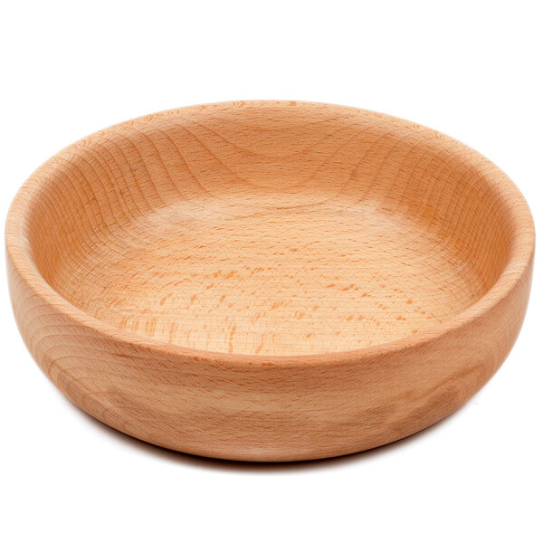 Buchenholz Holzschale 0,6 Liter Ø 16,5 x 6 cm