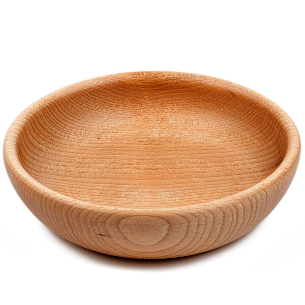 Schüssel aus Holz, 1 Liter Küchenschale, Holzschale