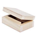Schmuckkasten mit rotem Velours 9 x 6 x 4 cm
