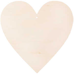 großes Hochzeitsherz Holz 20 x 20 cm Holz Herz