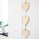 großes Hochzeitsherz Holz 20 x 20 cm Holz Herz