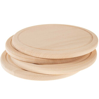 Tranchierbretter runde Brettchen  20 cm Holzbrettchen...