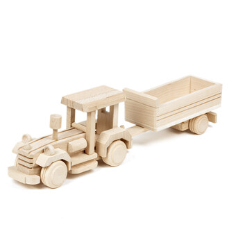 Bauernhof Traktor mit Anhänger Bauernhof Traktor mit Anhänger