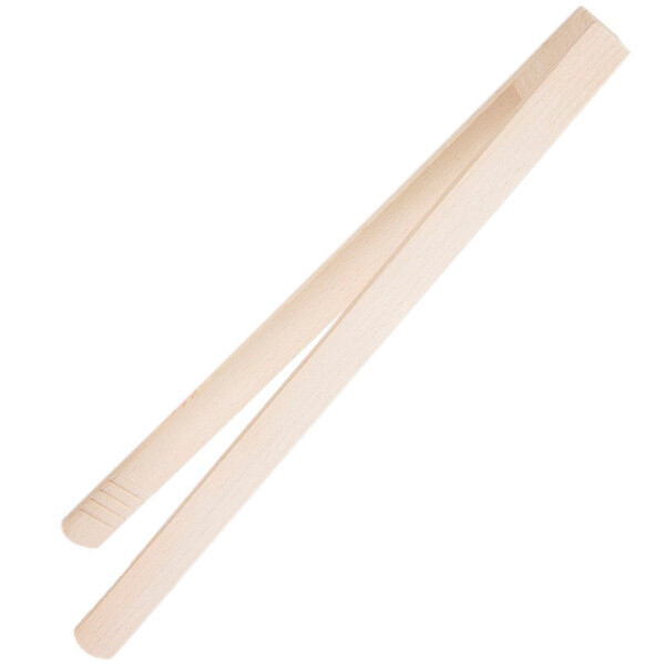 Gurkenzange aus Holz 32 cm, Toastzange, Fleischzange