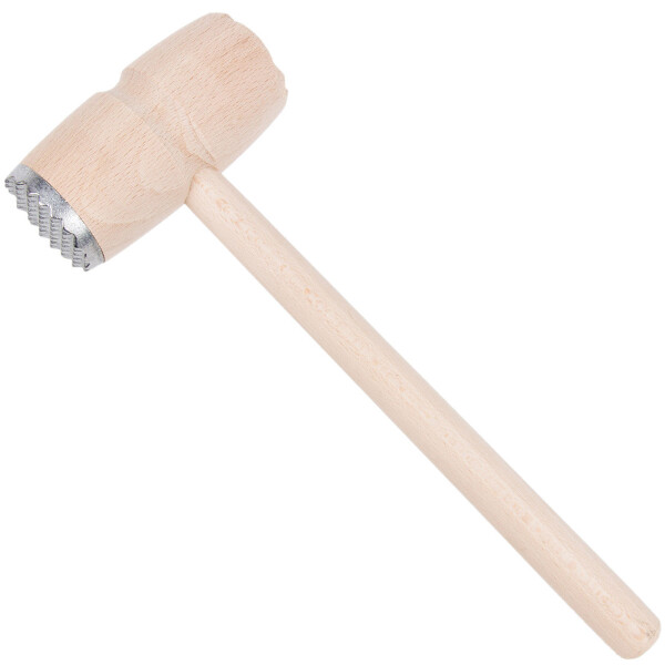 Fleischplattierer Edelstahl Ø 4,5 cm Holz 30 cm lang