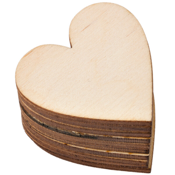 DIY Herz aus Holz 4 x 4 cm