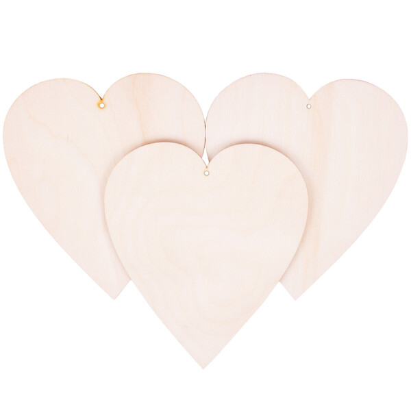 Hochzeitsherz Holz 20 x 20 cm Holz Herz