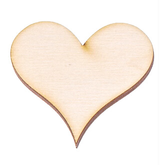 Profil Holzherzen 2 x 2 cm Holz-Herz