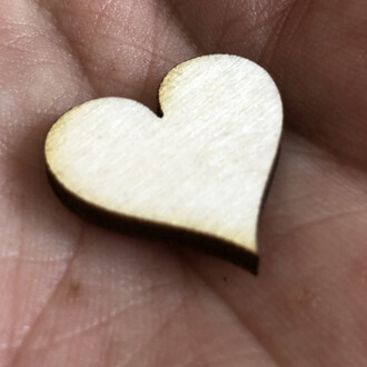 Profil Holzherzen 2 x 2 cm Holz-Herz