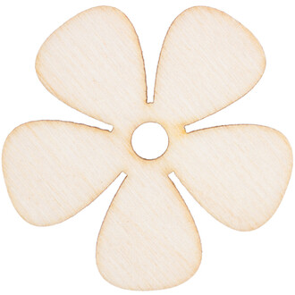 10 Stück Holzblume Blume 4 x 4 cm Kleeblatt Holz Gänseblume 10 Stück Holzblume Blume 4 x 4 cm Kleeblatt Holz Gänseblume