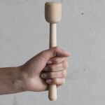 Kartoffelstößel aus Holz, Krautpresse 20 cm
