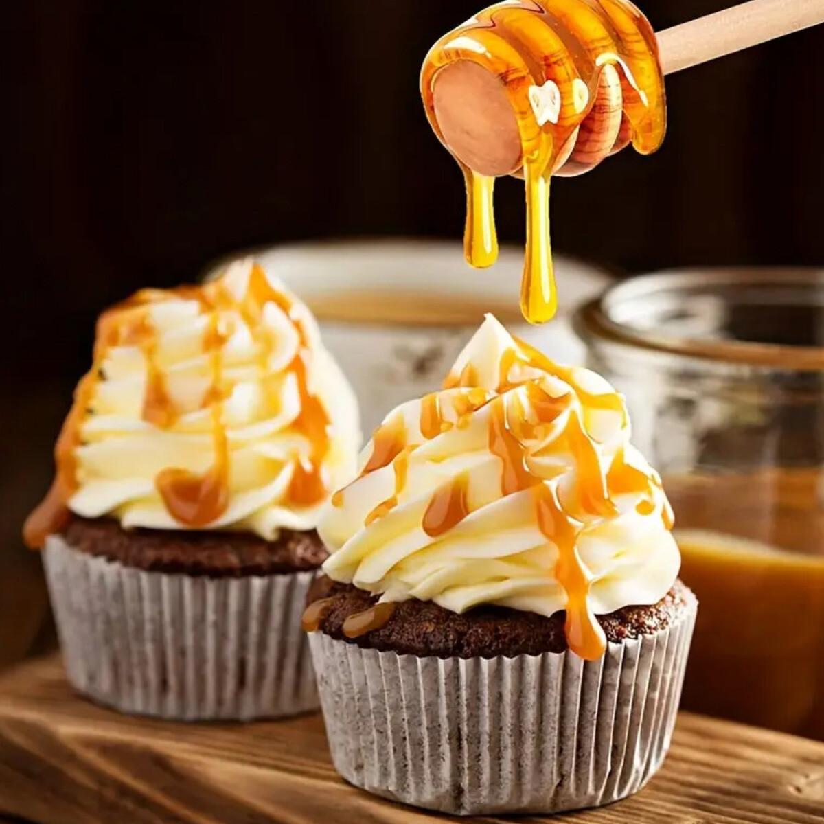 Honiglöffel 18 cm Holz Honigheber Honignehmer Buche Holz 18 cm, 0,60