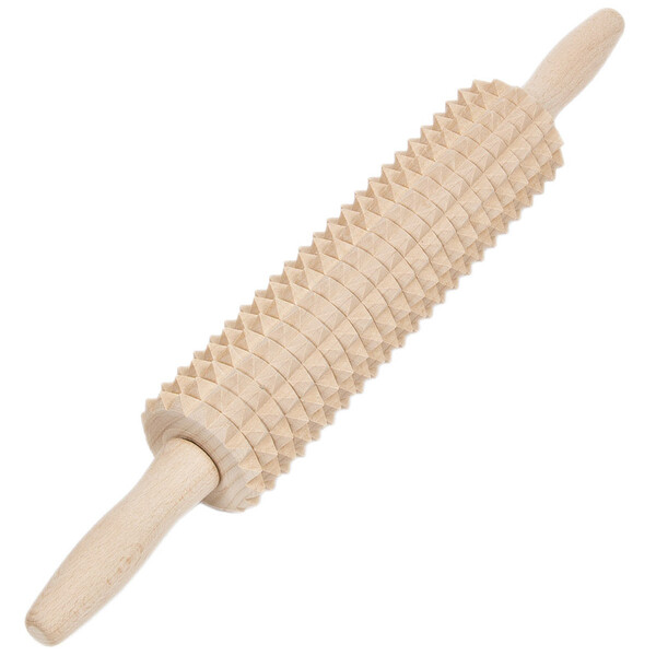 traditional large 46 cm wooden pastry rolling pin