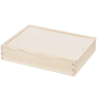 Storage box wooden photo box wooden box with lid 25 x 19... Storage box wooden photo box wooden box with lid 25 x 19...