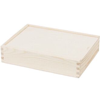 Holz Fotokiste 2,4 Liter Fotobox 28 x 21 x 6 cm...