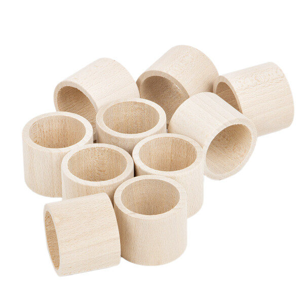 Serviettenhalter aus Holz, Serviettenring Holzring