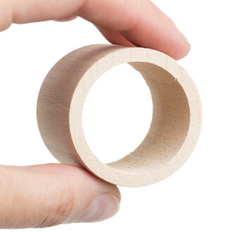 1 Stück Holz Servietten Ring gerade Form Holz...