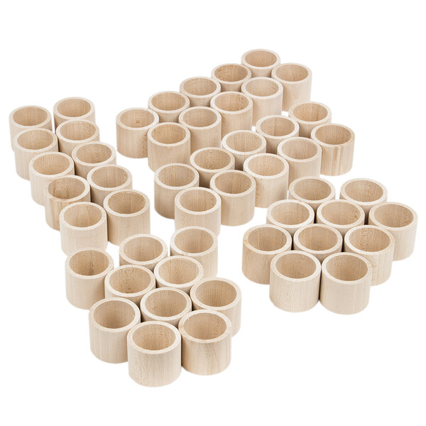 Serviettenringe 50 Stck aus Holz