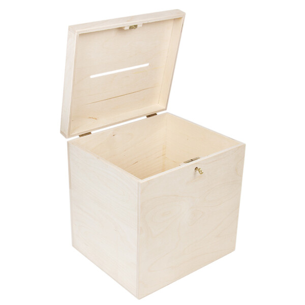 Geschenkkasten 17 Liter aus Holz Hochzeitskiste Wahlkiste Geldgeschenke