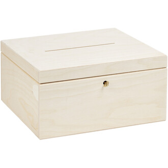 Kartenbox aus Holz, Spendenbox, Geldgeschenke-Kiste