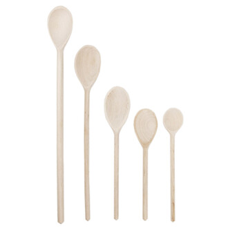 Holzlffel mit rundem Stiel 4er-Lffelset