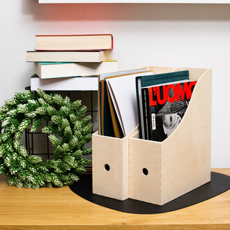 Wooden organizer for documents files newspaper files stand Wooden organizer for documents files newspaper files stand