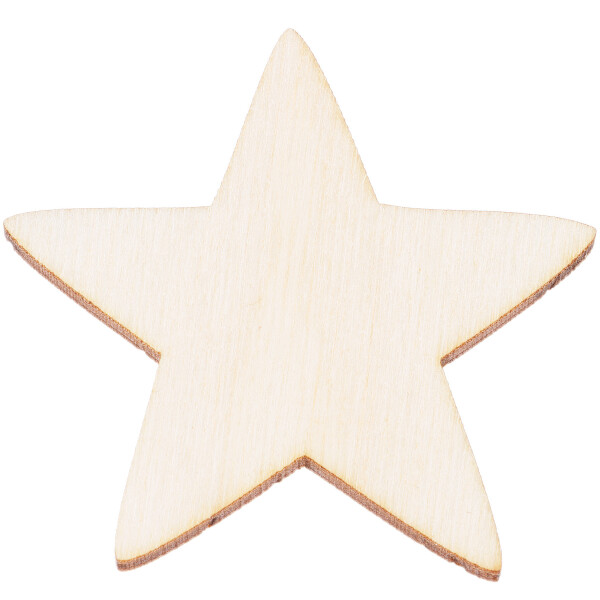 Holz Stern Streudeko 5 x 5 cm, Holzsterne Weihnachten