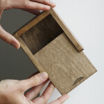 Geschenkkiste in Eiche Dunkel 10,5 x 9,5 cm