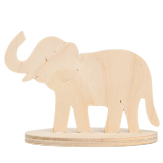 Elefant mit Fuß 4 x 8 cm Zoo Figur