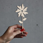 Lilie 18 x 7,5 cm Blumentopfstecker