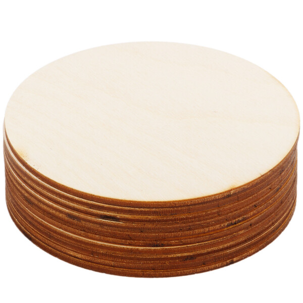 Holzuntersetzer  10 cm runde Holzscheibe