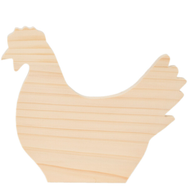 Figur Ostern 16 x 18 cm Holzhenne aus Holz
