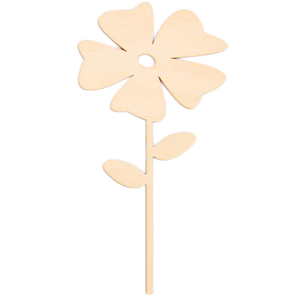 Hahnenfuß 18 x 7,5 cm Holz-Blumenstecker
