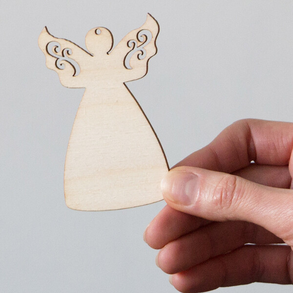Weihnachtsengel 8 x 5 cm Holz