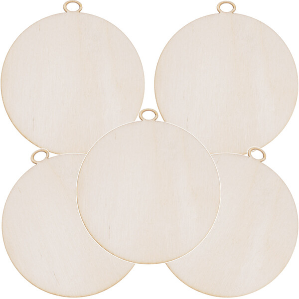 Holz Weihnachtskugel  8 cm
